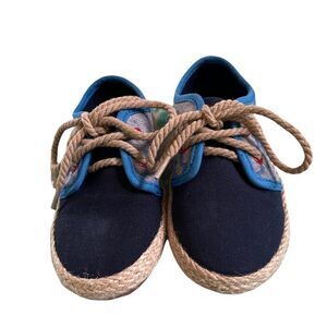 Cat & Jack Navy Blue, Bright Blue, Grey and Tan Sneakers size 8